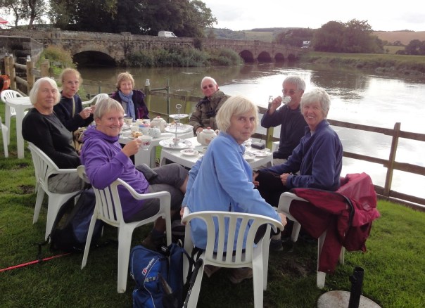 Cream Tea by the River Arun at Amberley - click picture to enlarge