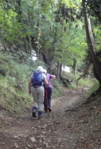 The climb up out of Saddlescombe is quite steep in places - click to enlarge