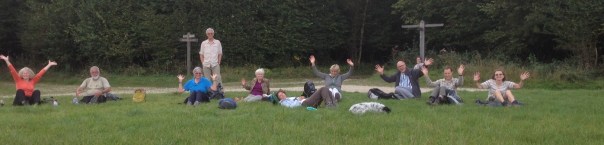 Waving, not drowning: lunchstop at the Teaglaze post